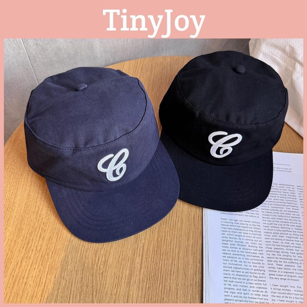Embroidery Black Retro Cotton Cap Letter Design Breathable Material Streetwear