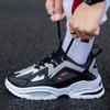 Men's Shoes Summer Junior High School Students Casual Sports Shoes Men's Running Versatile Little White Dad Shoes Platform Non-slip