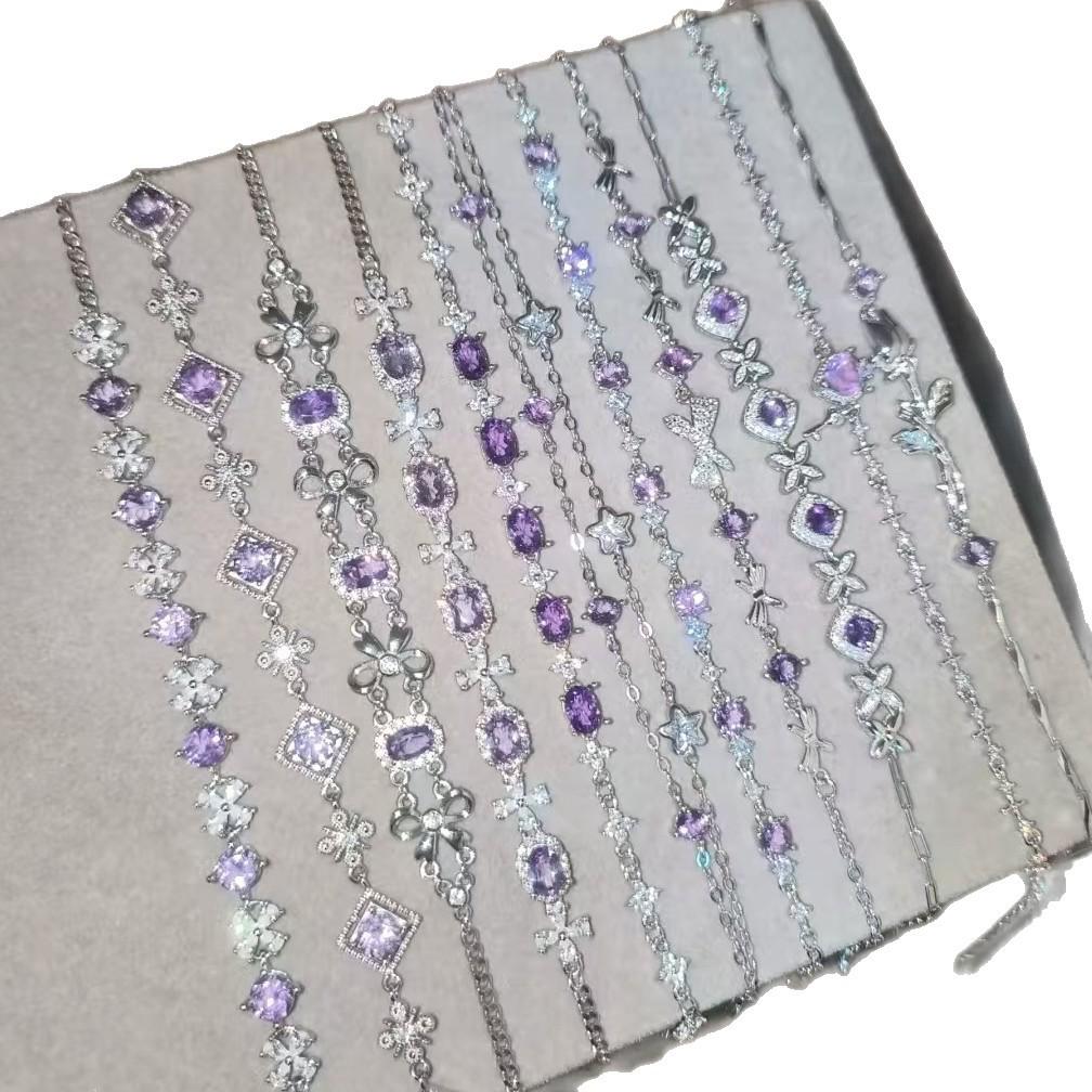 Korean Double-Layer Zircon Bow Bracelet: Chic Luxury Jewelry for Women