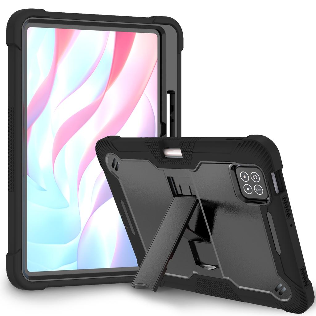 PC-Silicone Heavy Duty Case For Xiaomi Poco Pad X1 8 7 6 Pro 2025 2024 11.2" 2023 11.0" Kickstand Rugged Cover 3-Layers Protect