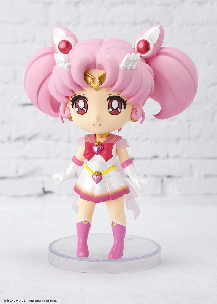 TAMASHII NATIONS Figuarts mini Pretty Guardian Sailor Moon Super Sailor Chibi Moon Approximately 90mm PVC ABS Painted Movable Figure -Eternal edition-