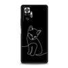 Cat Line Black Cats Phone Case For Xiaomi Redmi Note 14 13 12 10 11 Pro Plus 14C 13C 12C 10C 9C 5G Soft TPU Cover