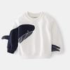 Autumn Korean version printed boys long-sleeved street trend fashion pullover for small and medium boys casual sweater