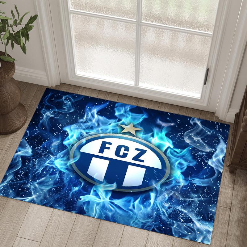 Tappeto in Velluto di Cristallo Design FC Zürich Accogliente Non?Tappeto Stampato Antiscivolo per Camera da Letto Soggiorno Ingresso