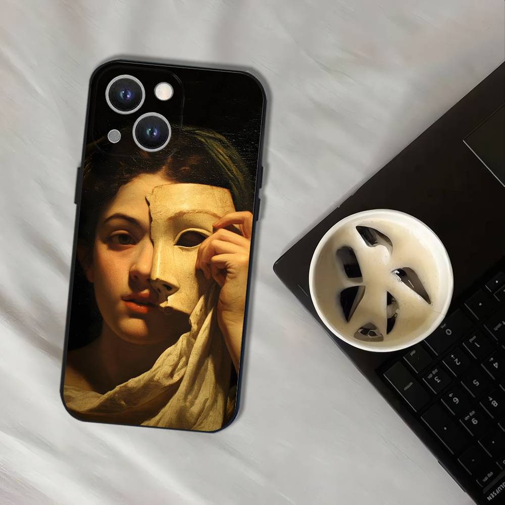 Paintings Caravaggio Phone Case For iPhone 17,16,15,14,13,12,11,Pro,XS,Max,XR,Plus,E,SE4,Mini Black Soft Cover