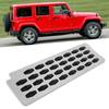 Pedale Poggia Piede Lato Sinistro in Metallo per Auto con Pad Antiscivolo Adatto per Jeep Wrangler JK