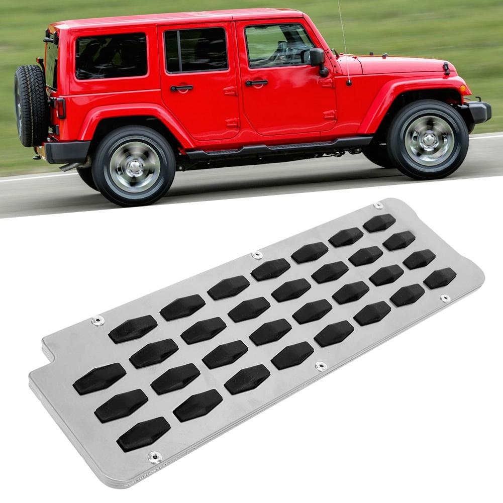 Pedale Poggia Piede Lato Sinistro in Metallo per Auto con Pad Antiscivolo Adatto per Jeep Wrangler JK