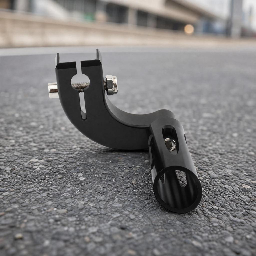 Motorcycle Move Lever with Split Clamp Bracket Black Foot Pedal Gear Custom Rear