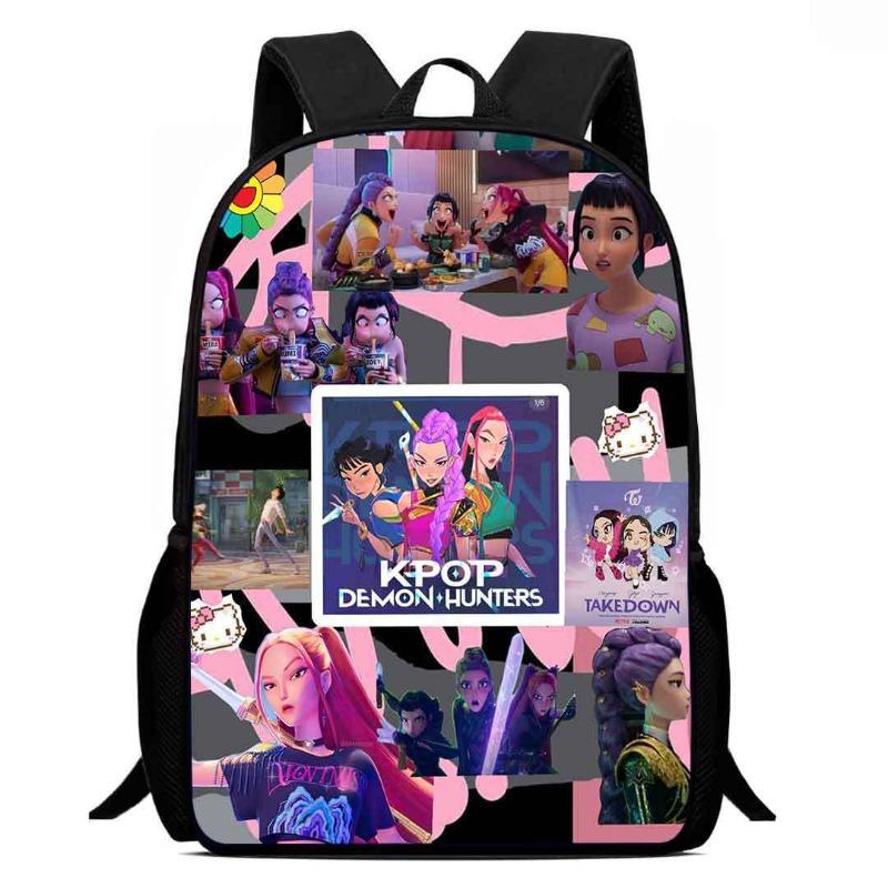 Neue Kpop Hexenjägerin Mädchengruppe Schultasche High-Definition-Druck Lässiger grenzüberschreitender leichter Rucksack