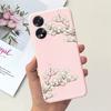 For OPPO A17 A17K Phone Case Flower Astronaut  Soft Silicone Matte Cover For Coque OPPOA17 OPPOA17K A 17 17K Fundas Shockproof