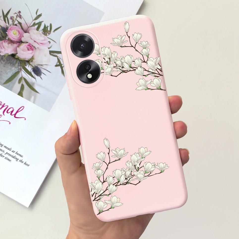 For OPPO A17 A17K Phone Case Flower Astronaut  Soft Silicone Matte Cover For Coque OPPOA17 OPPOA17K A 17 17K Fundas Shockproof