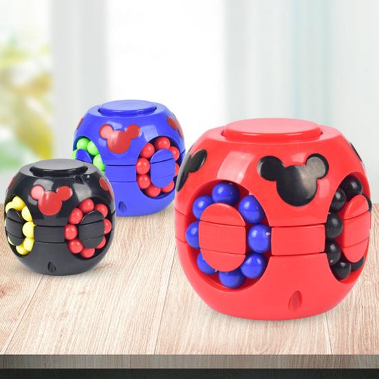

EDC Creative Little Magic Bean Fingertip Gyro Стресс-снятие Burger Cube Детская игрушка красный