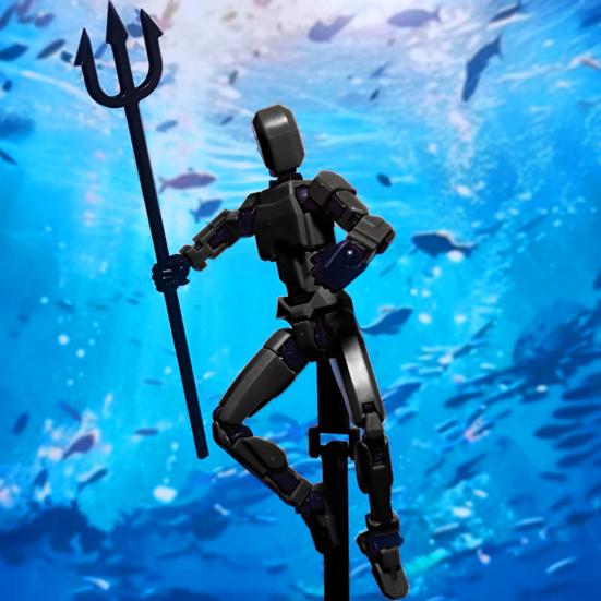 3D-Magnet-Actionfiguren-Set mit beweglichen Gelenken, 3D-gedrucktes DIY-Montage-Dummy-Spielzeug, Ganzkörper-Aktivitätsroboter, Action-Gaming-Figuren