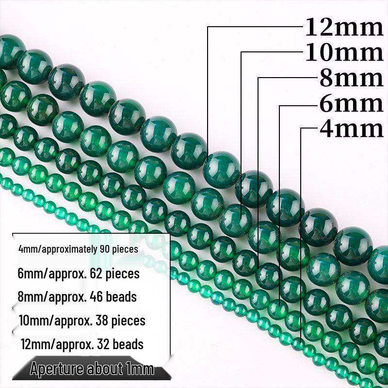 

Зеленый агат круглые рассыпные бусины для DIY браслетов, ожерелий и ювелирных аксессуаров 4MM String