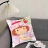 SStrawberry ShortcakeE Cute Cushion Cover Pillowcase Ultra Soft Skin Friendly Fabric Cloud Like Comfort Concealed Zipper