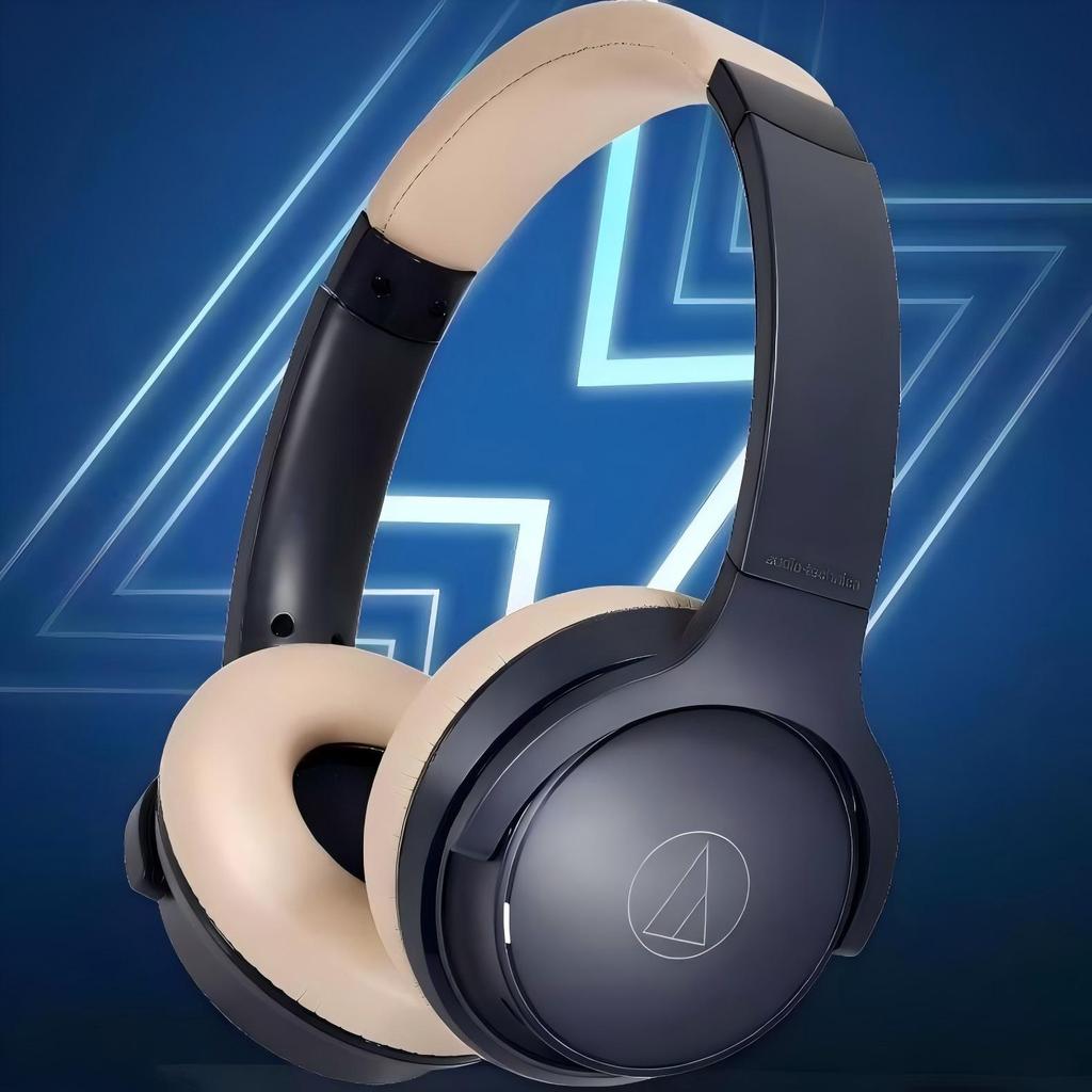 Audio-Technica ATH-S220BT Earphones Head-mounted Noise-reducing Earphones With Built-in Bass, Dual-purpose (Wired and Wireless) Headphones