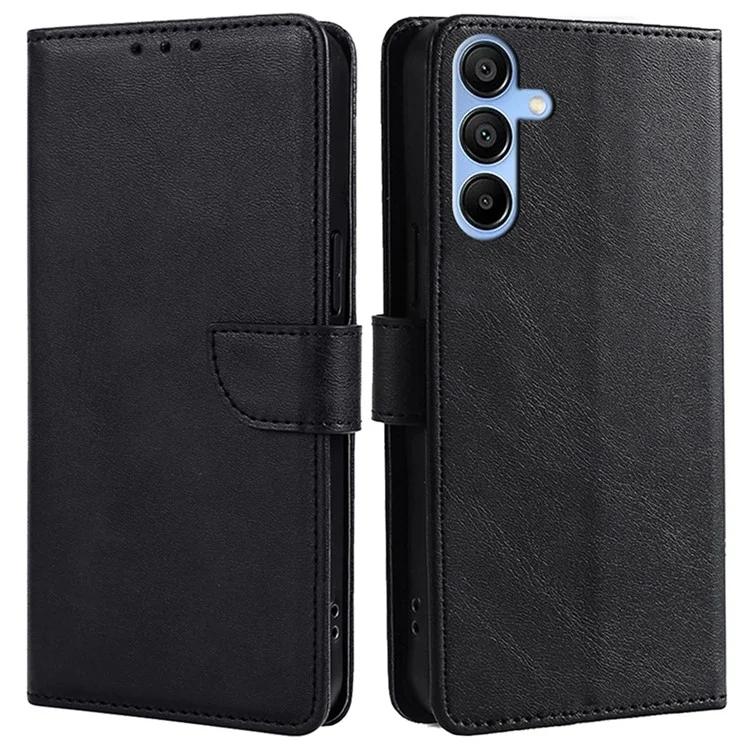 

For Samsung Galaxy A15 4G / 5G Wallet Case Phone Leather Cover Calf Texture