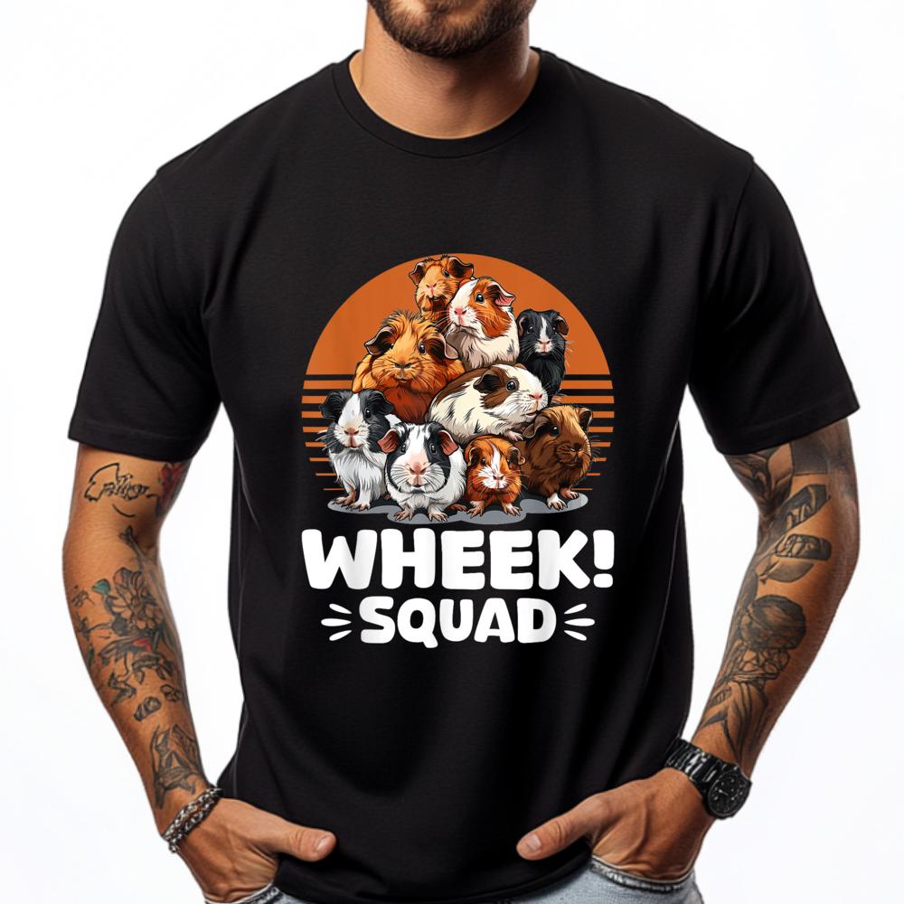 

Морська свинка Домашній гризун Тварина Wheek Squad Аніме Футболки Чоловічі Подарунки Принт Camisetas De Hombre Графічні Футболки 5XL різнокольоровий