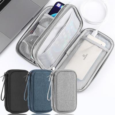 Double Layer Digital Storage Bag, Digital Bag, Power Bank Charger, Data Cable Adapter, Earphone , Etc