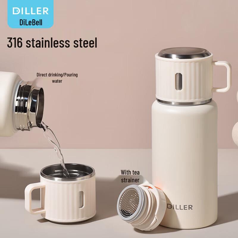 Dileber MLH9119 Portable Tea Infuser Insulated Bottle
