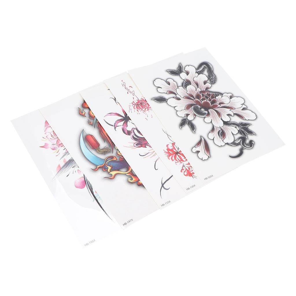 Women Flower Pattern Waterproof Tattoo Sticker Arm Back Exquisite Temporary Tattoo Sticker
