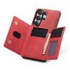 Phone Case Magnetic Detachable Wallet Card Holder Stand Cover Fit for Samsung S26 Series Red S26 Ultra