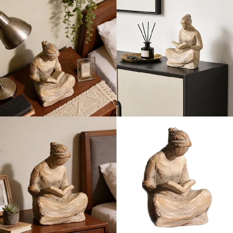 Women Figures Statues Collectibles Figurines Resin Praying Woman Figurines Inspirational Sculptures Ornament Home Decors