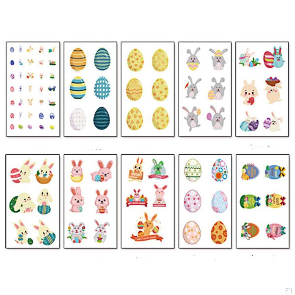 Kit de bricolage d'œufs de Pâques blancs vierges avec stylo aquarelle Panier à ruban Remplisseurs Ornements DIY Suspendre