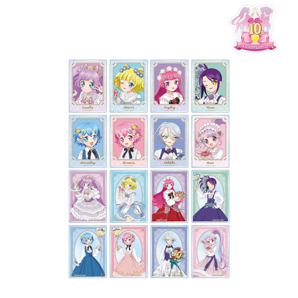 PriPara 10th Anniversary Original Illustration Flower Festival Ver. Trading Acrylic Cards Box of 16