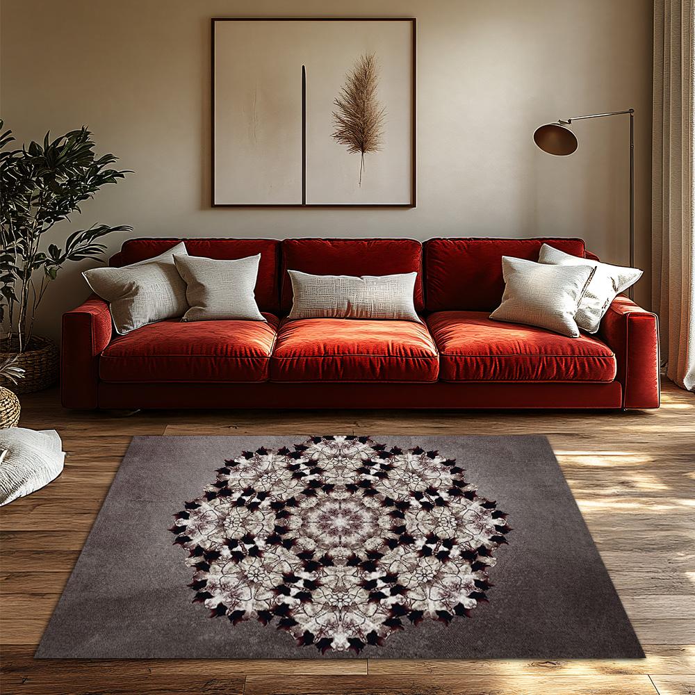 Unique Area Rug Non Slip Washable Indoor Outdoor Carpet Modern Geometric Pattern Living Room Decor Home Accent Floor Mat Gift Id