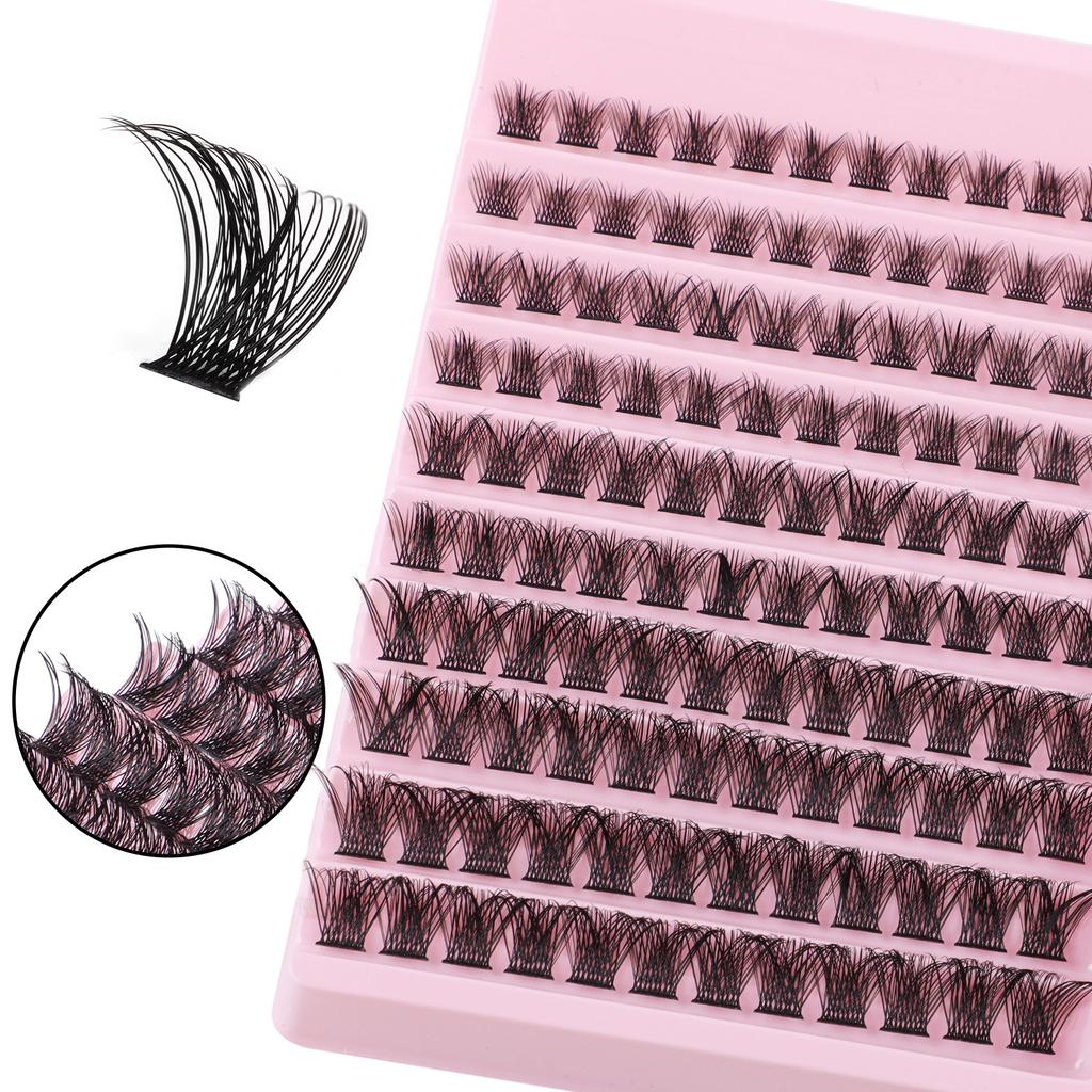 Diy Segmented Single Tuft Of Flower Hair 200 Tufts Of False Eyelashes 10-16Mm Eyelashes Dense Curl