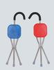 Multifunctional Folding Stainless Steel Walking Stick Cane with Tripod Stool for Outdoor Travel and Hiking.