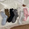 Korean Egg Cloth Label Wool Socks Children'S Thickened Warm Point Yarn Thick Thread Medium Tube Socks Dongdaemun Stacking Socks