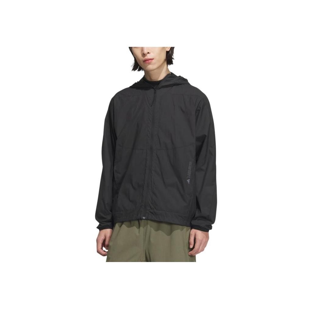 adidas City Escape Kerge Kapuutsiga Vabaaja Spordi Mood Jakk Meeste Jakk Must JZ8401