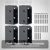 4 Pieces Deck Railing Connector Bracket Flush for Stair Railings