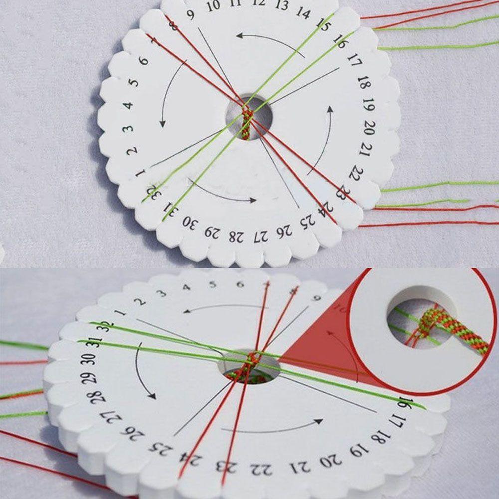 2PCS Disc/Disk 100mmx10mm DIY Braiding Plate Round Kumihimo Jewelry Desgin Board Disc Disk Tray