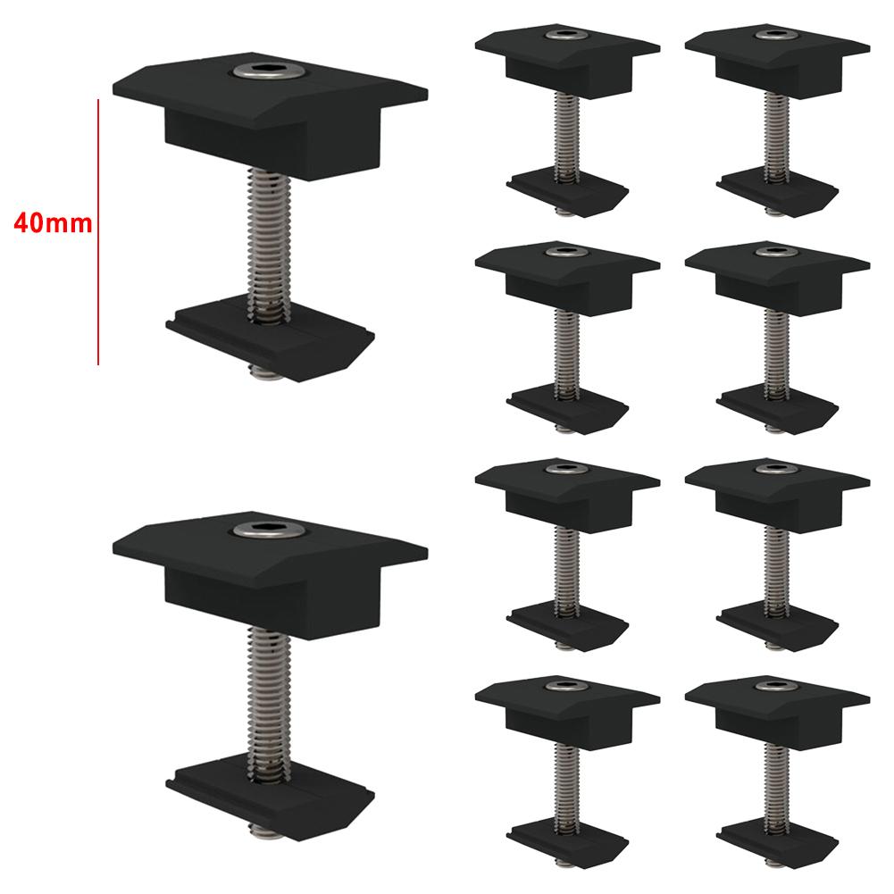 

Clamps Middle Clamps Automotive 10set Abrasion Resistant Aluminium Alloy Middle Clamps Solar Fittings 30mm 35mm