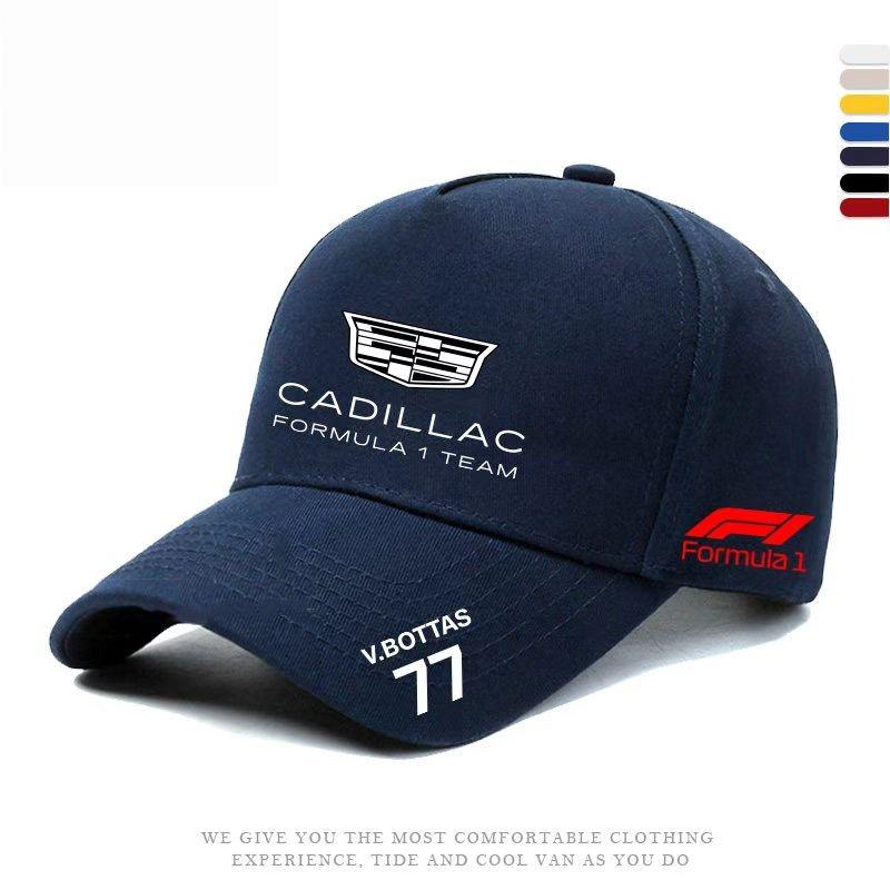 Cadillac F1 Team Formula Racing Duck Tongue Hat, Fan Hat, Outdoor Sports Sunscreen Baseball Hat