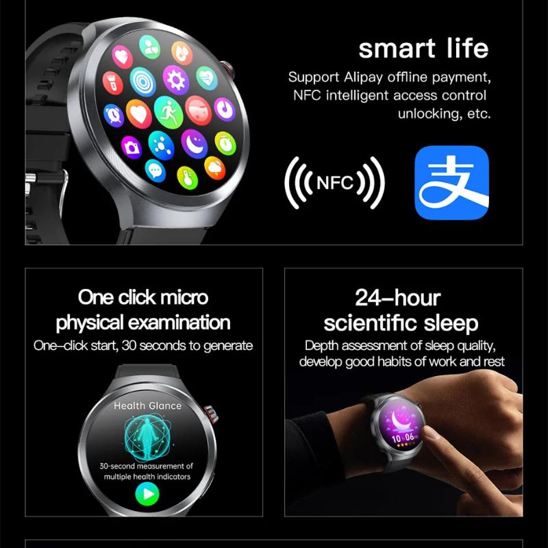 2025 Nový Health Trackr Kyselina močová Krevní lipidy Chytré hodinky Krevní tlak EKG+PPG Hodinky Analýza těla Chytré hodinky Muži Detekce emocí