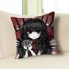 B-Black S-Souls Leaf Red Hood Fanart Anime Celebrity Merchandise All-Match Printed Pillow Case Sofa Car Office Room