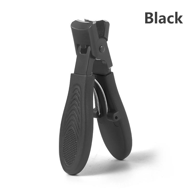 Анти-брызги Ногтевые Толстые Кусачки Специальные Кусачки для Жестких Ногтей Одиночные Ногтевые Кусачки Большого Размера Бытовые Кусачки для Ногтей на Ногах чёрный