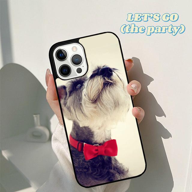 Autumu Miniature schnauzer puppy dog Phone Case Cover for iPhone 17 Air 16 16e 15 12 11 13 14 Pro Max Plus Coque