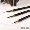 Black Bamboo Rod Chinese Gongbi Painting Brush - Student Art Hand-Drawn Pen