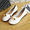 Summer Casual Young Round Toe Ladies Footwear Chic and Elegant Y2k Korean Style Low Price 2025 Trend Slip-on Women's Flat Shoes