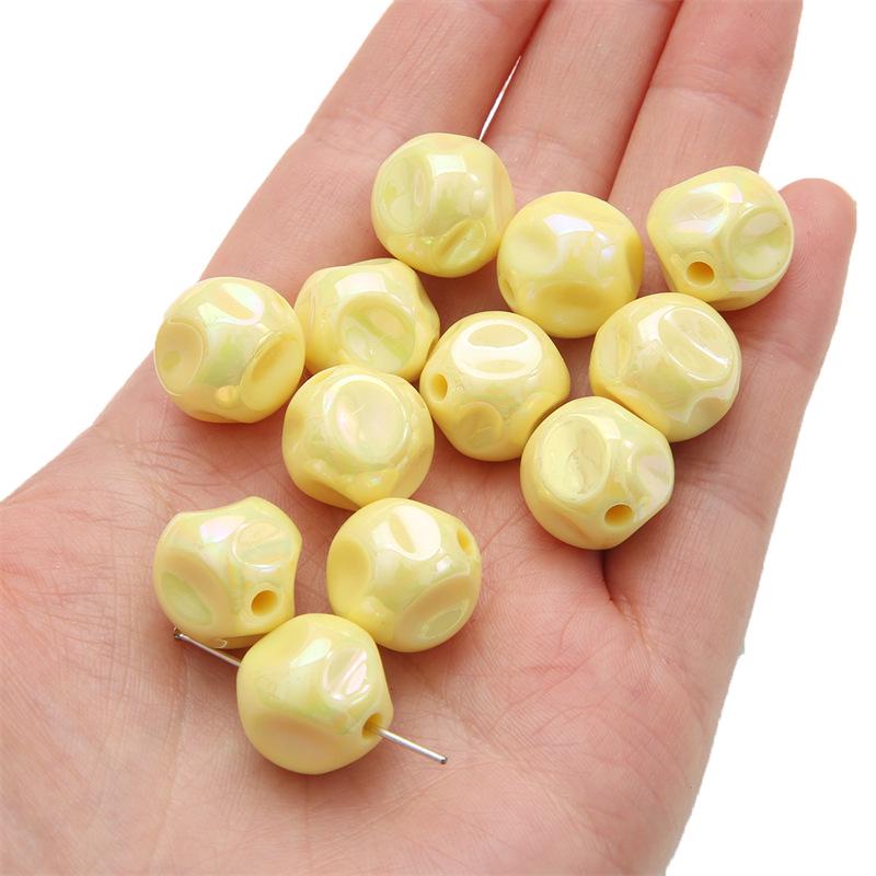 Acrylic Solid Color Beads for DIY Necklace & Bracelet Accessories