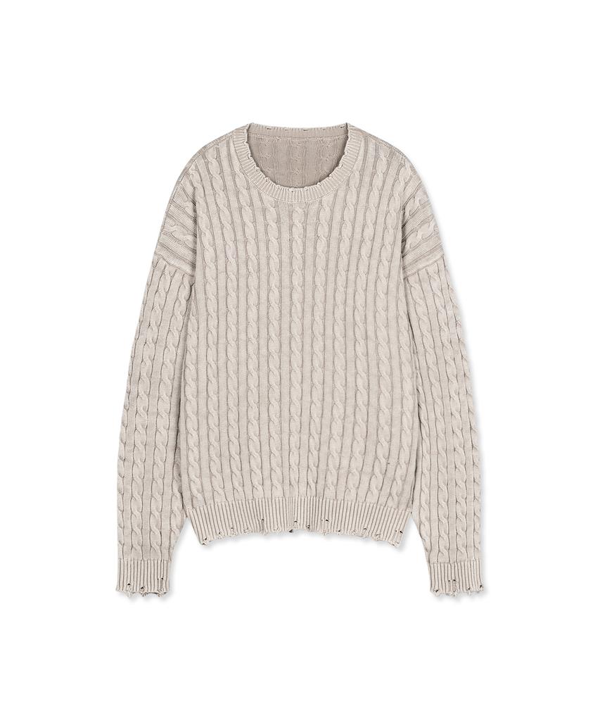Aejyuttingkeumamaindeu Washed Memory Knit_Beige(M)