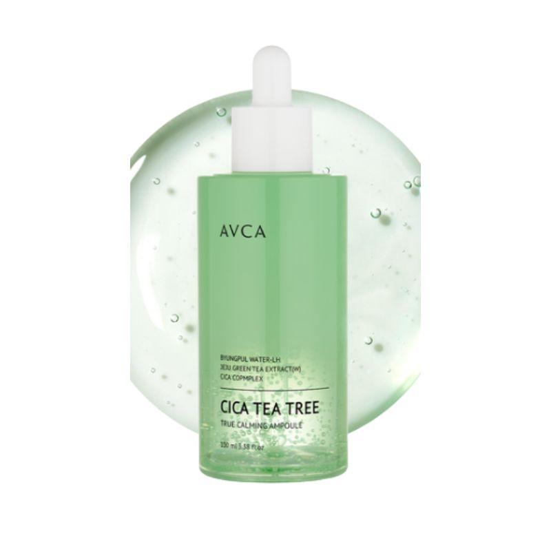 AVCA True Calming Cica Tea Tree Rebalancing Ampoule Soothing Hydrating Facial Serum 100ml 1