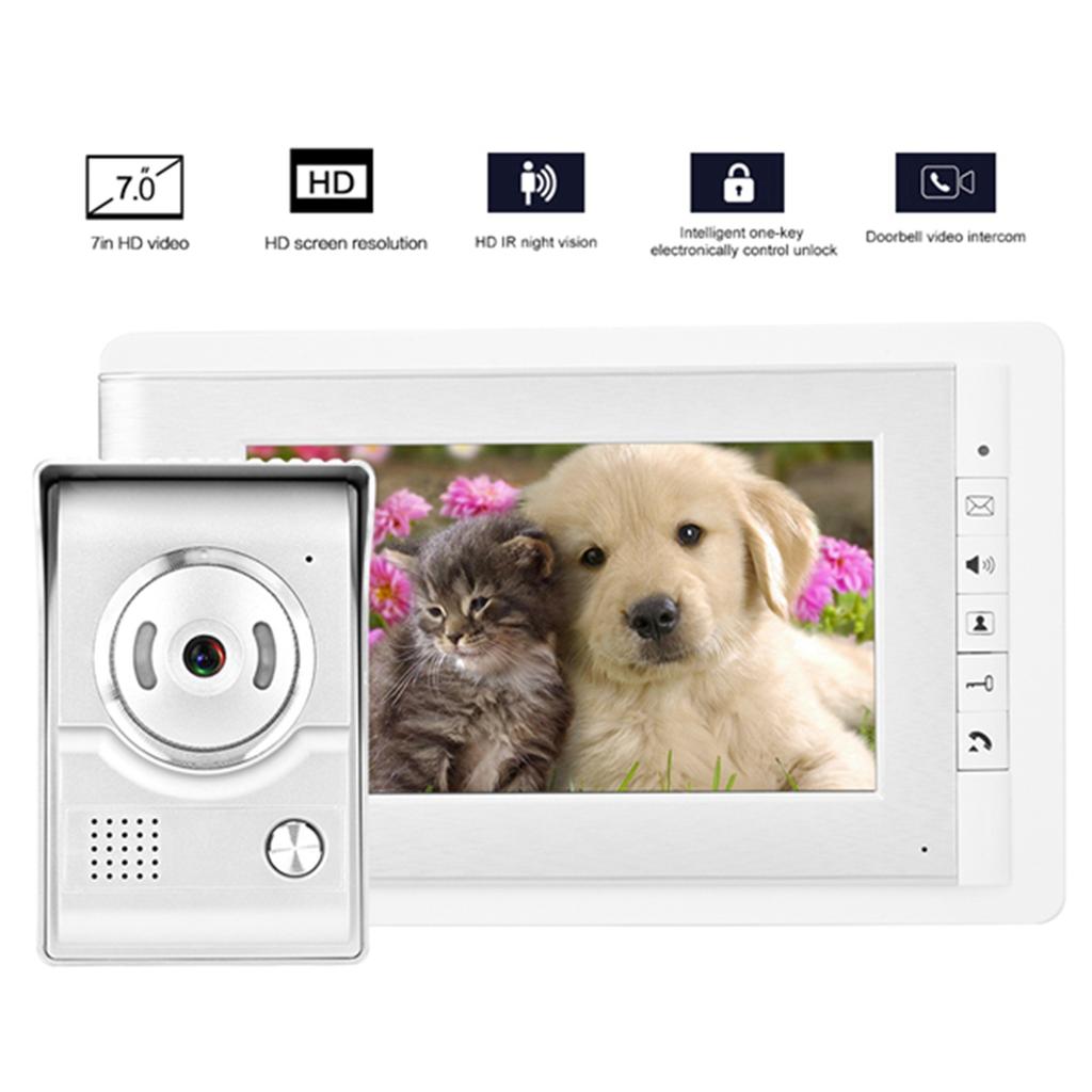 7 In Color HD TFT?LCD Smart Doorbell Video Intercom Entry System(V70C L+ )