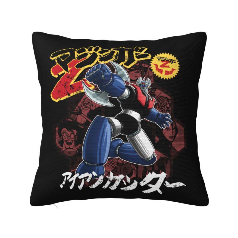 Custom Nordic UFO Robot Goldorak Grendizer Cushion Cover Polyester Actarus Goldrake Mecha Anime Pillow Case Home Decor