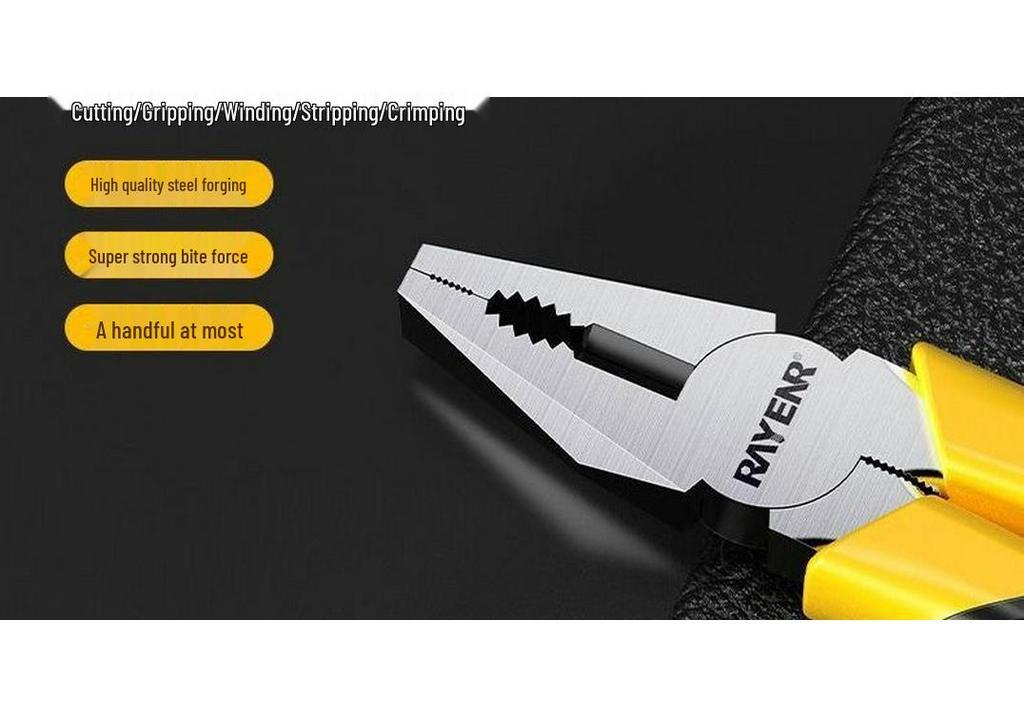 3-Piece Hand Tool Set: Needle-Nose Pliers, Wire Cutters & Multi-Functional Locking Pliers - Durable & Labor-Saving